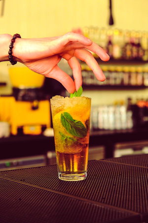 Cocktails with vibrant colors and bold flavorsの写真素材