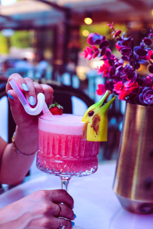 Fun and fruity cocktails for summer celebrationsの写真素材