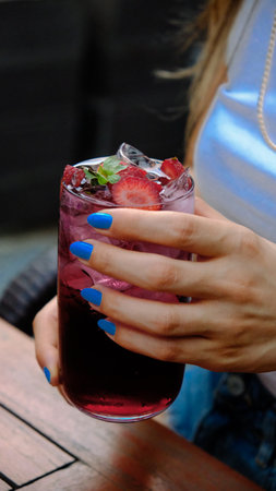 Creative cocktails with a touch of luxuryの写真素材