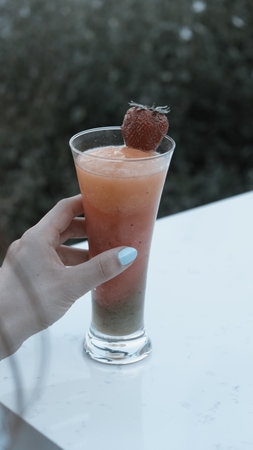 Cocktails with vibrant colors and bold flavorsの写真素材