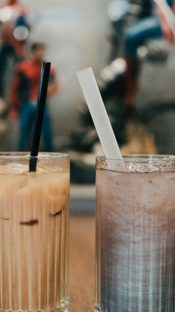 A variety of drinks to suit every tasteの写真素材