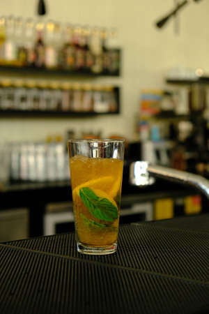 Creative cocktails with exotic flavorの写真素材