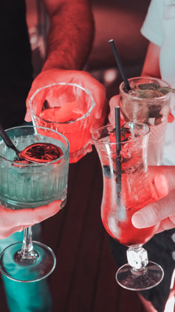 A variety of cocktails to suit every tasteの写真素材