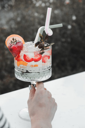 Cocktails with vibrant colors and bold flavors