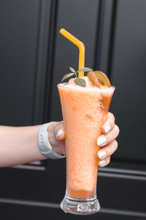 Tropical cocktails with a refreshing twistの写真素材