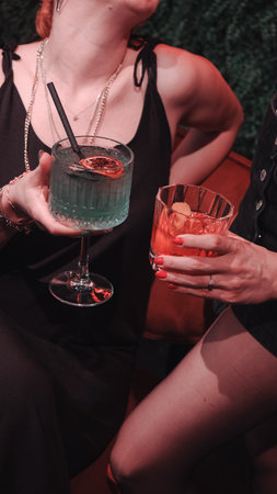 Creative cocktails with a touch of luxuryの写真素材