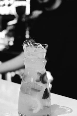 Creative cocktails with exotic flavorの写真素材