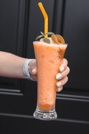 Freshly mixed cocktailsの写真素材