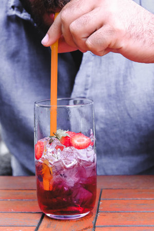 Creative cocktails with exotic flavor
