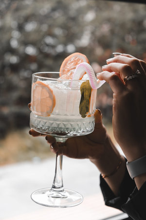 Cocktails with vibrant colors and bold flavors