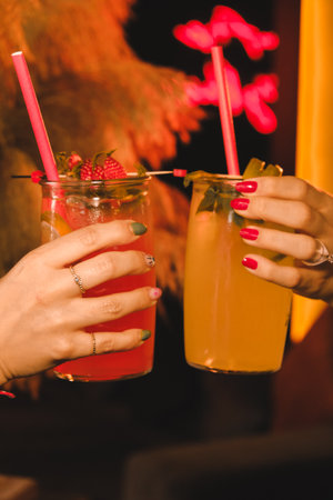 Fun and fruity cocktails for summer celebrationsの写真素材