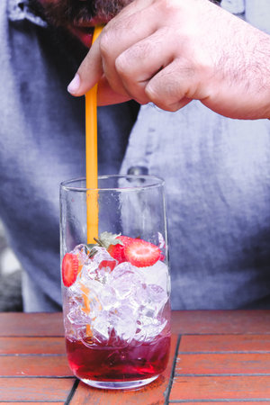 Creative cocktails with a touch of luxuryの写真素材