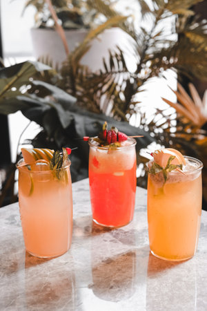 A variety of cocktails to suit every tasteの写真素材