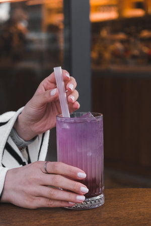 Freshly mixed cocktails