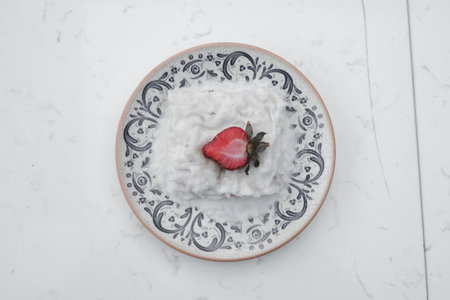 Traditional Dessert Gullac on the tableの写真素材