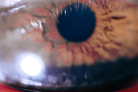 Beautiful macro closeup shot of a human's deep eyes