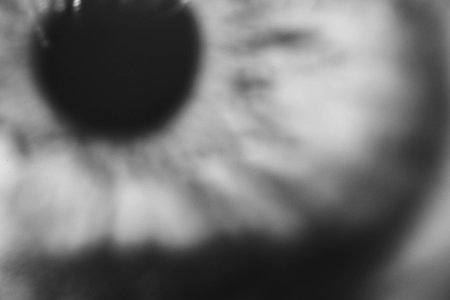Beautiful macro closeup shot of a human's deep eyes