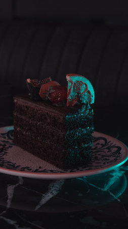 Homemade Cream Cake in Natural Lightの写真素材