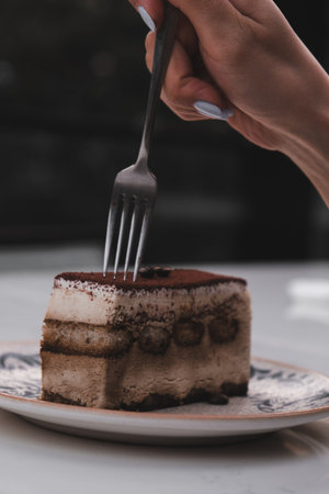 Close-up of a Beautiful Birthday Cake Decorationの写真素材