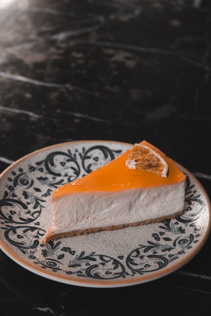 Homemade Cream Cake in Natural Lightの写真素材