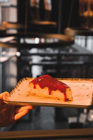 Creative Pastry Art: Birthday Cake with Modern Designの写真素材