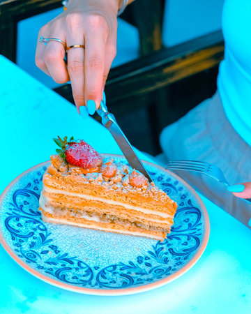 Festive Celebration Cake with Candles