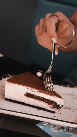 Close-up of a Beautiful Birthday Cake Decorationの写真素材