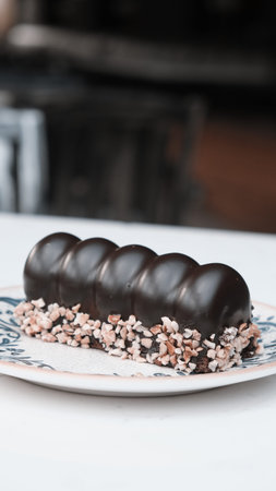 Close-up of a Beautiful Dessert Decoration