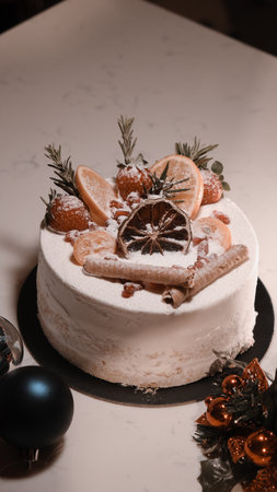 "Layered Cake Slice on a Fancy Plate"の写真素材