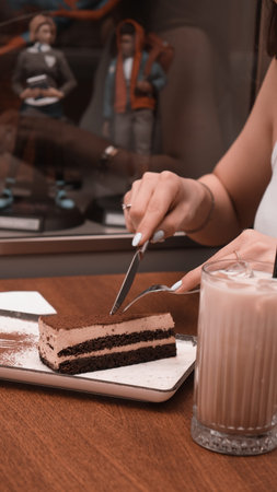 Homemade Cream Cake in Natural Light