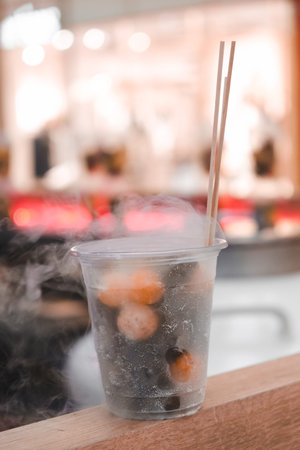 Traditional Syrian food and dessert in a glass