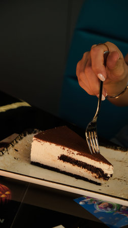 Homemade Cream Cake in Natural Light