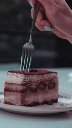 Fruit Topped Cake on White Backgroundの写真素材