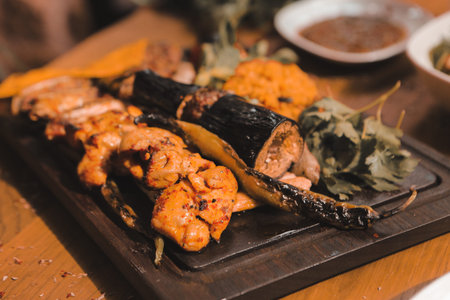 Grilled meat dish with rich aroma