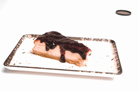 Elegant Layered Cake on a Rustic Wooden Table