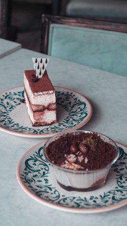 Homemade Cream Cake in Natural Light