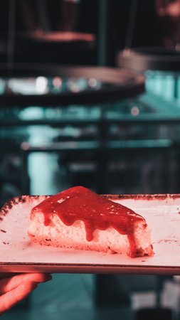 Homemade Cream Cake in Natural Lightの写真素材