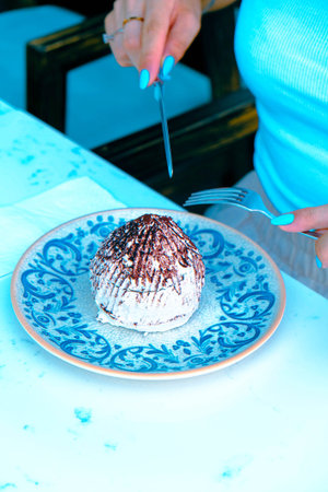 Close-up of a Beautiful Birthday Cake Decoration