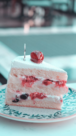 Festive Celebration Cake with Candles