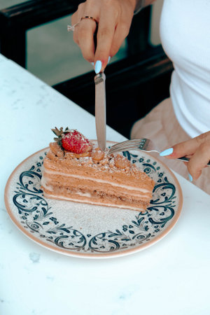 Delicious Birthday Cake with Colorful Sprinkles