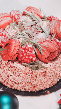 Rich and Indulgent Coffee Cake with a Streusel Toppingの写真素材