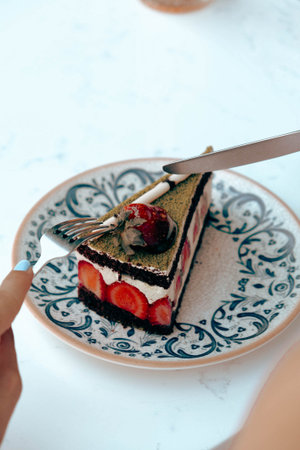 Festive Celebration Cake with Candles