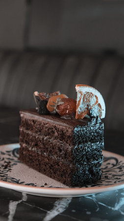 Close-up of a Beautiful Birthday Cake Decoration