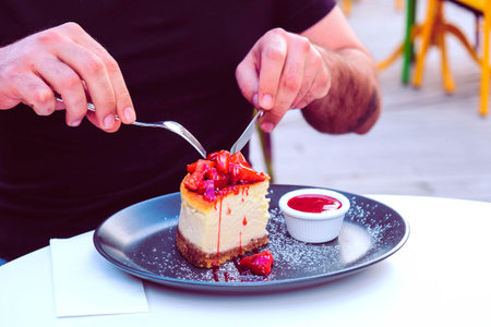 Delicious Birthday Cake with Colorful Sprinklesの写真素材