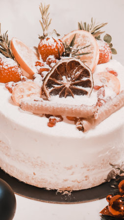 Rich and Indulgent Coffee Cake with a Streusel Toppingの写真素材