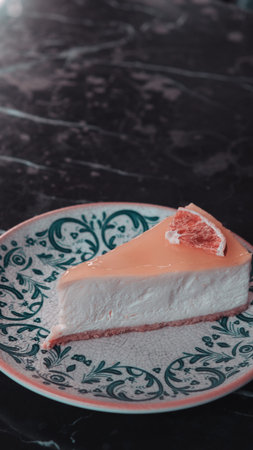 Layered Cake Slice on a Fancy Plate