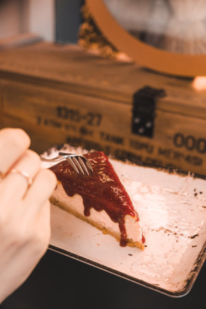 Creative Pastry Art: Birthday Cake with Modern Designの写真素材