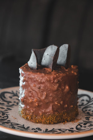 Creative Pastry Art: Birthday Cake with Modern Designの写真素材