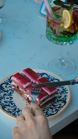 Delicious Birthday Cake with Colorful Sprinkles