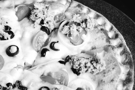 Delicious Mixture pizza Italian foodの写真素材